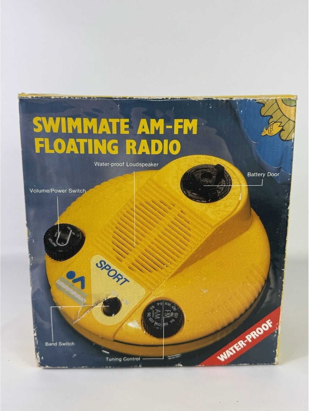 Bathroom Radio/Floating Waterproof Ratio by Davidcraft AM/FM Radio Swimmate